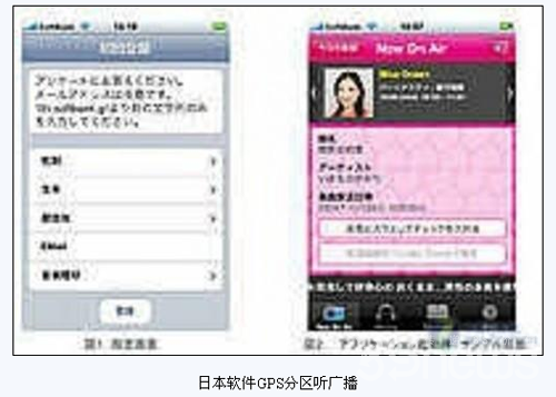 为iPhone制定 日本软件GPS分区听广播