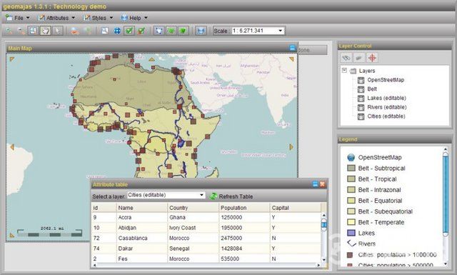 开源WebGIS软件：Geomajas 1.5.3 发布