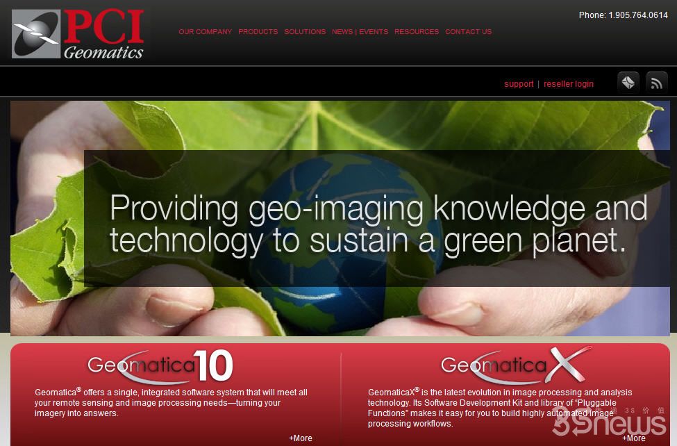 PCI Geomatics推出新网站