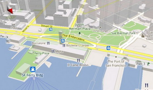 Android2.3首批升级机型曝光 谷歌地图3D视图
