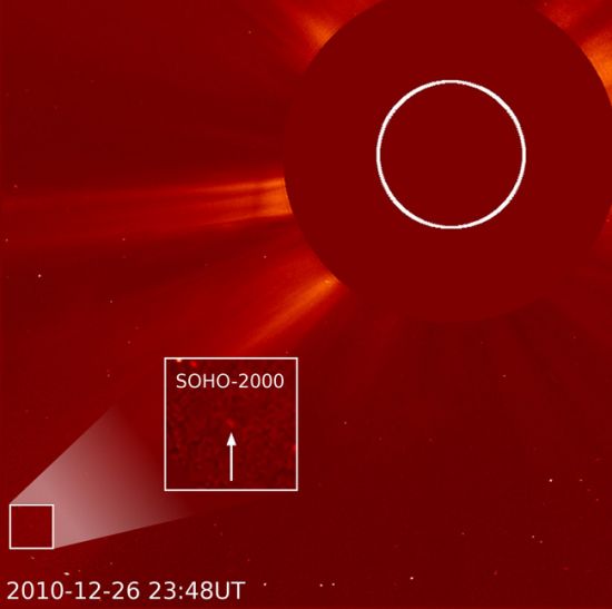 SOHO卫星15年发现2000颗彗星
