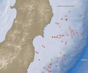 日本地震使GPS坐标网平均位移2.5米