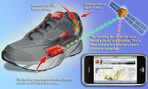 GPS定位鞋上市 可防老年痴呆患者走失