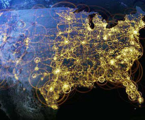 GPS轨迹图展现世人眼中不一样的美国