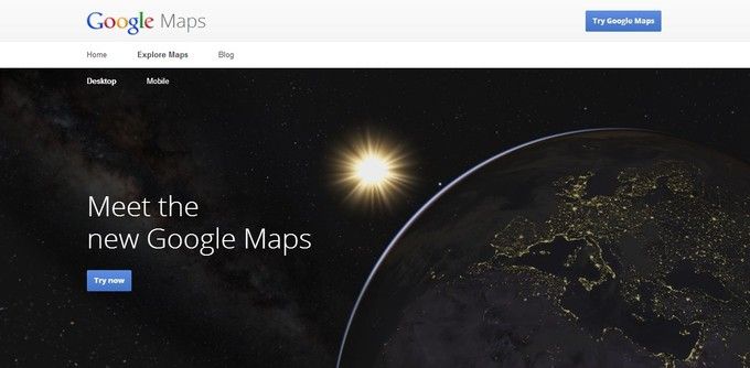 新版谷歌地图网页版开放试用