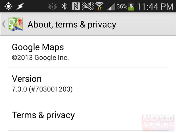 安卓Google地图升级7.3：通知、导航优化