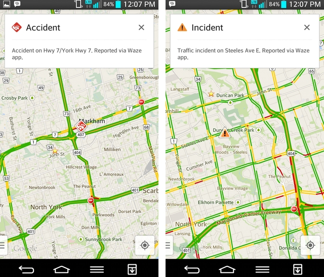 iOS/Android版谷歌地图新增Waze交通信息功能
