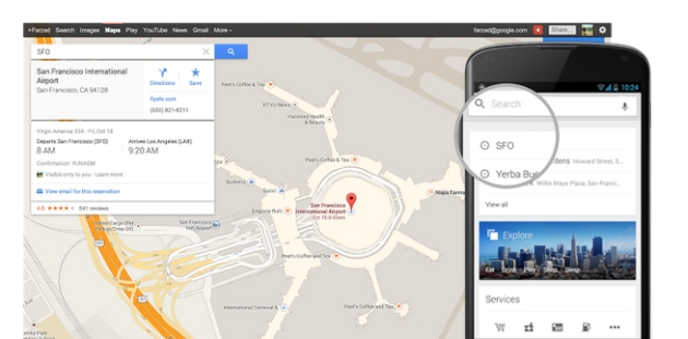 iOS版谷歌地图升级 可预定航班酒店