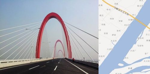 马鞍山长江大桥实测 用高德地图春节回家走捷径