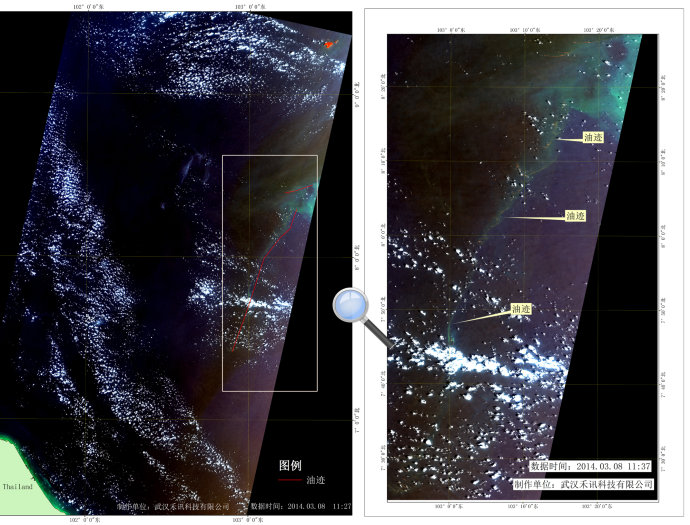 用卫星遥感寻找失踪的马航MH370
