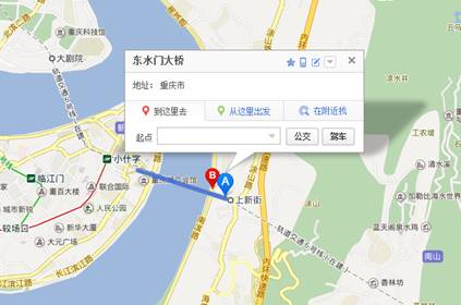 百度地图更新重庆东水门大桥与南山隧道信息