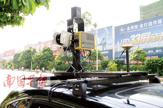 探秘广西首辆3D街景移动测量车 测量半径可达80米