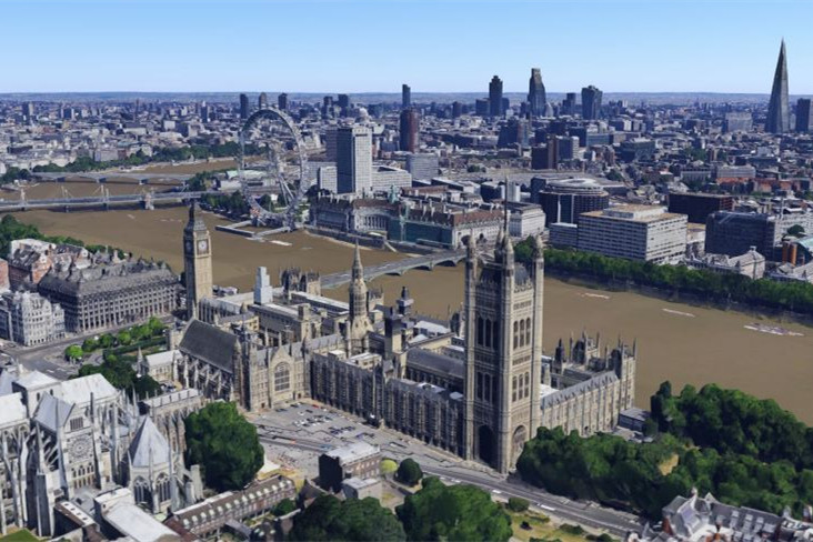 英国伦敦谷歌地图使用3D技术 重现首都风光