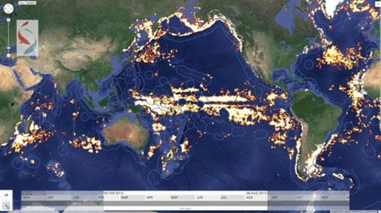 谷歌借助卫星遥感大数据 监测过度捕捞