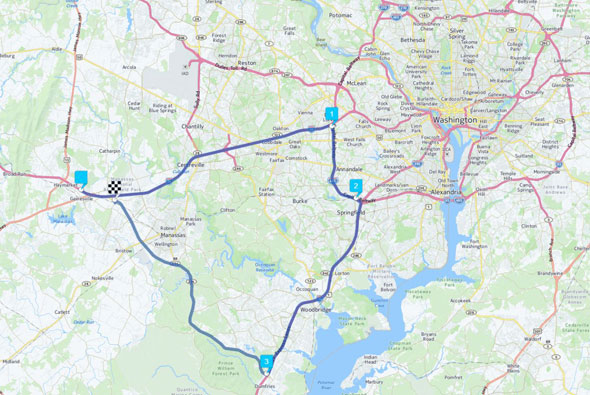 美国弗吉尼亚州近日又为自动驾驶汽车测试提供了超过70英里的公路图片