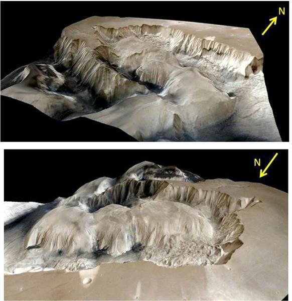 全球第四个完成火星探测的国家——印度首次发布火星峡谷3D高清图