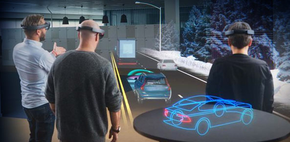 沃尔沃与微软联手打造HoloLens全息眼镜购车体验