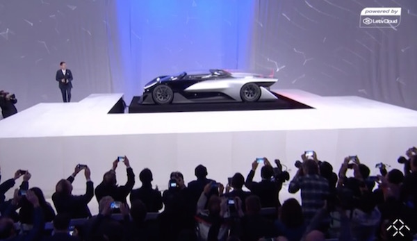 除了熟悉的Tesla，Faraday Future联合乐视也发布了智能电动汽车