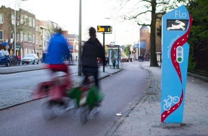 一路绿灯，荷兰推出Flo自行车智能交通系统