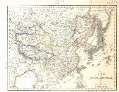 意大利华人捐古版中国地图 证明钓鱼岛为中领土