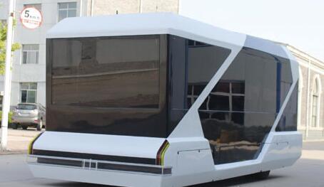 高碑店一车企参与研发的国内首批无人驾驶通勤车投用