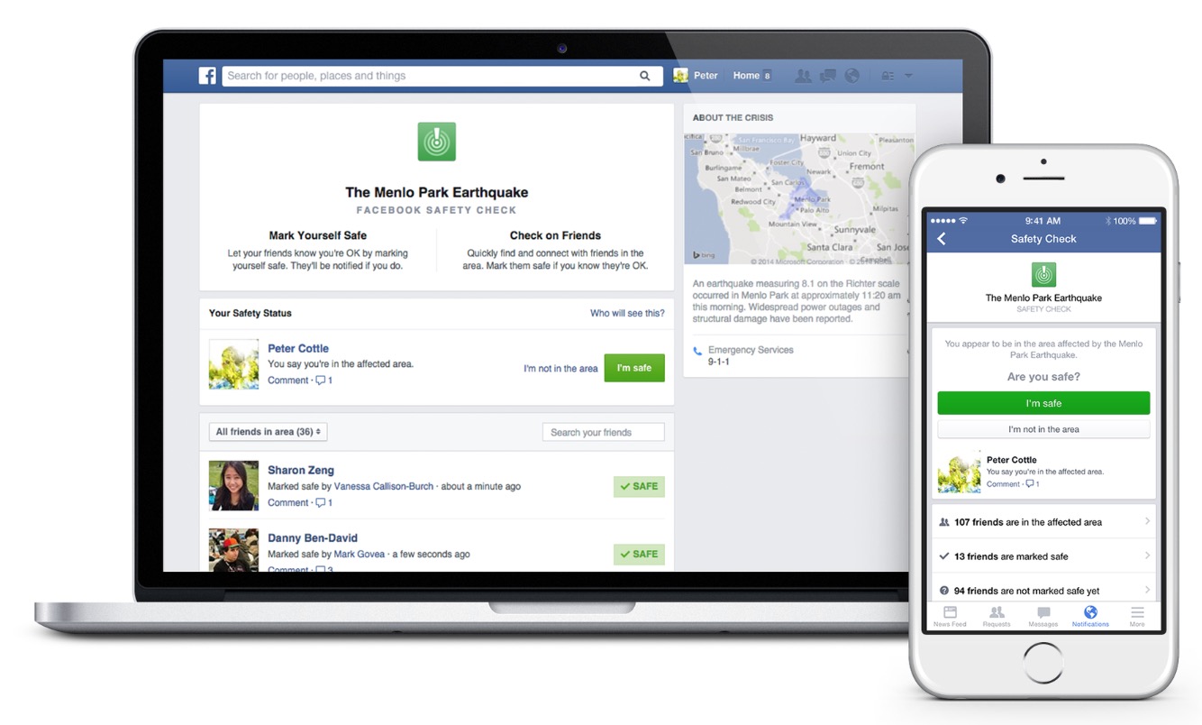 Facebook升级了“危机响应”工具，进一步提高社交救援信息分享的效率