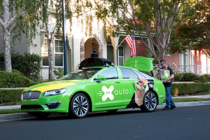 AutoX加州推首个自动驾驶食品杂货配送服务 杂货生鲜直接上门选购