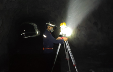 Topcon GTL-1000全站式扫描仪在地下1200米深矿井应用