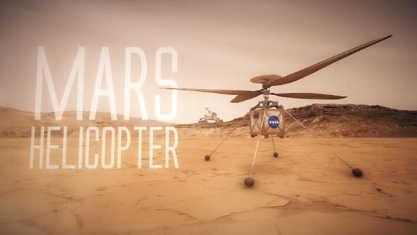 仅重1.8公斤！美国火星车将首次释放直升机