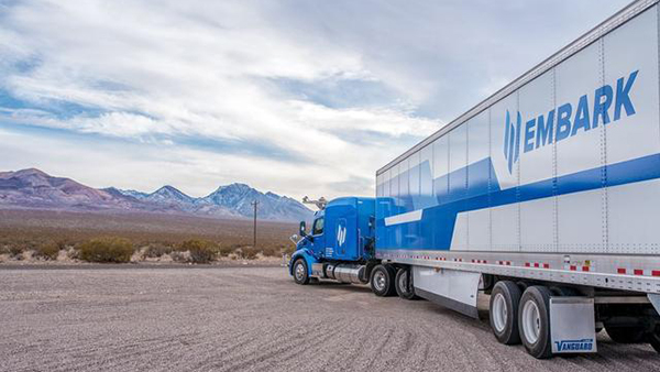 自动驾驶卡车公司Embark将通过SPAC交易上市，交易价值达52亿美元